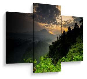 Slika - zeleni planinski krajolik (90x60 cm)