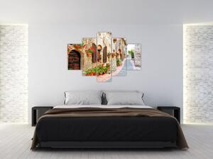 Slika - Slikovita italijanska uličica (150x105 cm)