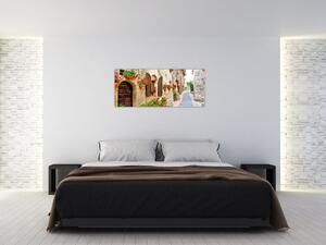 Slika - Slikovita italijanska uličica (120x50 cm)