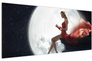 Slika - Ženska v mesečini (120x50 cm)