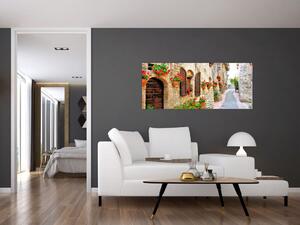 Slika - Slikovita italijanska uličica (120x50 cm)