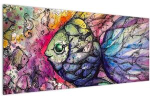 Slika - Pisane ribe (120x50 cm)