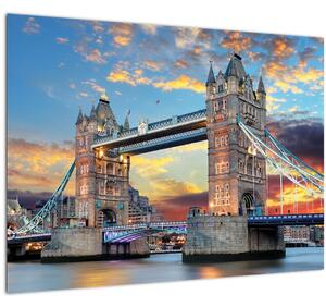 Staklena slika - Tower Bridge, London, Anglija (70x50 cm)