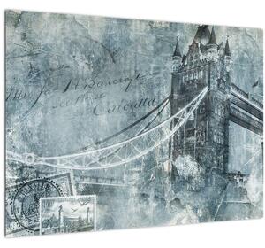 Slika - Tower Bridge v hladnih tonih (70x50 cm)