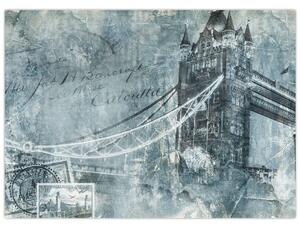 Slika - Tower Bridge v hladnih tonih (70x50 cm)