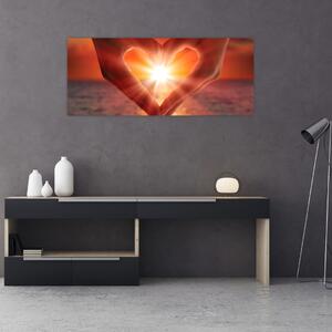 Slika - Sonce v srcu (120x50 cm)