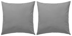 VidaXL Vrtni jastuci 2 kom 45 x 45 cm sivi