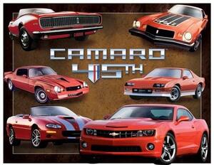 Metalni znak Camaro 45th Anniversary, (40 x 31.5 cm)