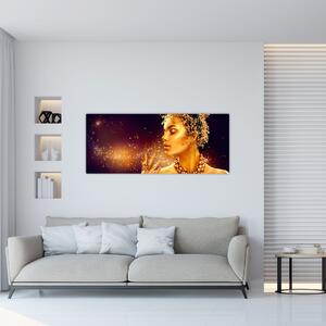 Slika - Zlata kraljica (120x50 cm)