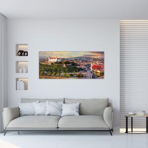 Slika - Panorama Bratislave, Slovaška (120x50 cm)