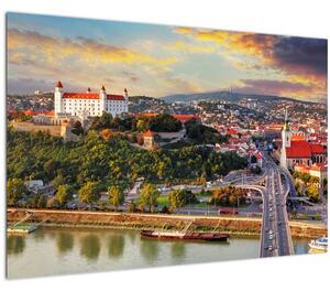 Slika - Panorama Bratislave, Slovaška (90x60 cm)
