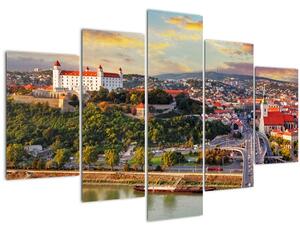Slika - Panorama Bratislave, Slovaška (150x105 cm)