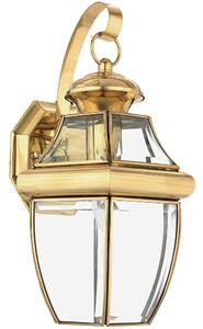 Quoizel - Vanjska zidna svjetiljka MARINE 1xE27/150W/230V IP44 zlatna
