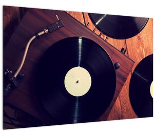 Slika gramofonskih plošč (90x60 cm)