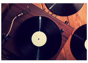 Slika gramofonskih plošč (90x60 cm)