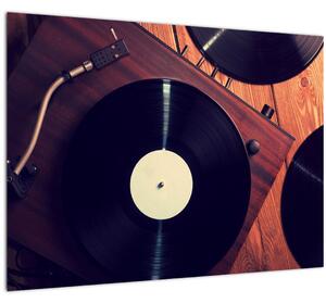 Slika gramofonskih plošč (70x50 cm)