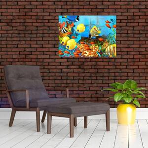 Slika - Barvit koralni greben (70x50 cm)