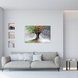 Slika - Drevo štirih letnih časov (90x60 cm)