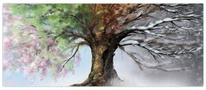 Slika - Drevo štirih letnih časov (120x50 cm)