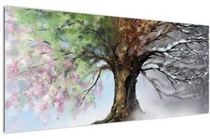 Slika - Drevo štirih letnih časov (120x50 cm)