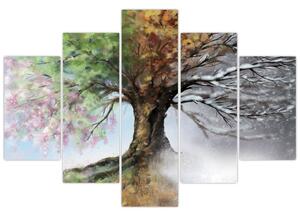 Slika - Drevo štirih letnih časov (150x105 cm)
