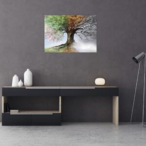 Slika - Drevo štirih letnih časov (70x50 cm)