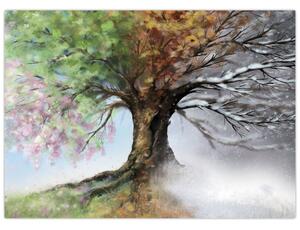 Slika - Drevo štirih letnih časov (70x50 cm)