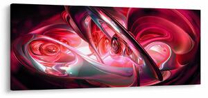 Slika crvenih fraktala (120x50 cm)