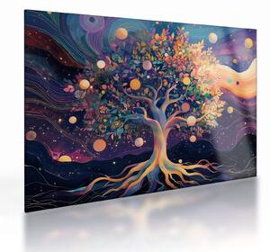 Staklena slika – Ljubičasto drvo puno energije (70x50 cm)