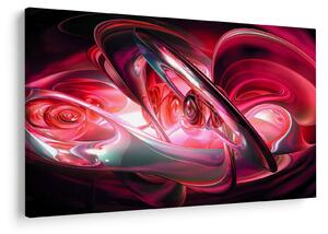 Slika crvenih fraktala (90x60 cm)