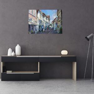 Slika - Aleja starega mesta, akrilna slika (70x50 cm)