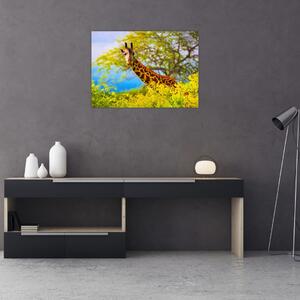 Slika žirafe v Afriki (70x50 cm)