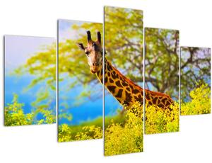 Slika žirafe v Afriki (150x105 cm)