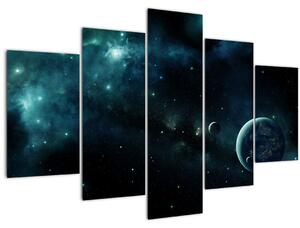 Slika - Življenje v vesolju (150x105 cm)