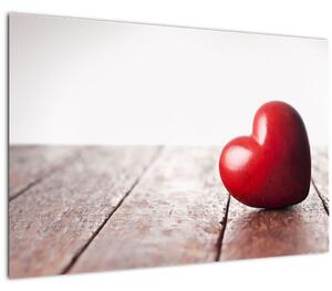 Slika lesenega srca (90x60 cm)