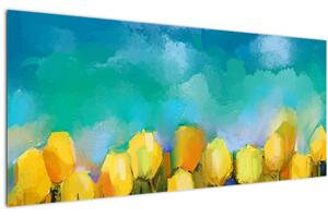 Slika rumenih tulipanov (120x50 cm)
