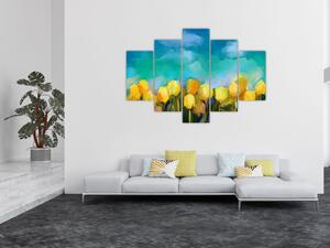 Slika rumenih tulipanov (150x105 cm)