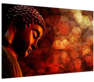 Slika - Buda v rdečih tonih (90x60 cm)