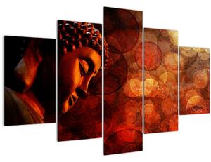 Slika - Buda v rdečih tonih (150x105 cm)