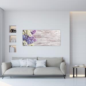 Slikanje lila na lesu (120x50 cm)