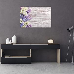 Slikanje lila na lesu (90x60 cm)
