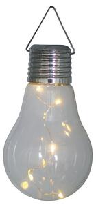 BAUHAUS Dekorativna solarna svjetiljka Bulb (0,05 W, Prozirno, IP44)