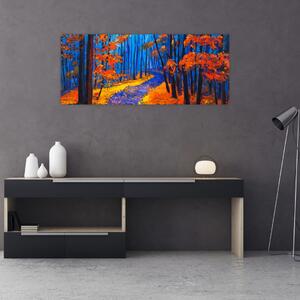 Slika jesenskega gozda (120x50 cm)