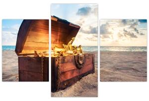 Slika - Zaklad na plaži (90x60 cm)