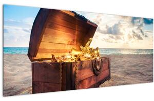 Slika - Zaklad na plaži (120x50 cm)