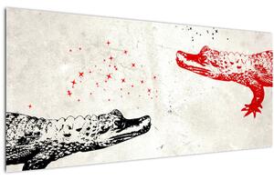 Slika - Krokodili (120x50 cm)