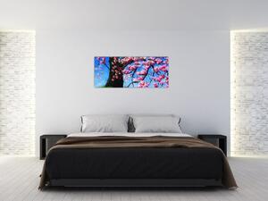 Podoba naslikanega češnjevega cveta (120x50 cm)