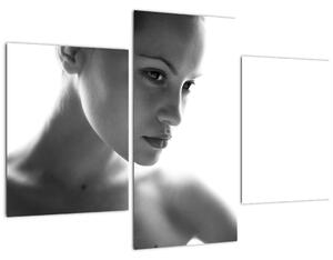 Slika - Črno-beli portret ženske (90x60 cm)