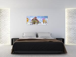 Slika - Hiška iz medenjakov (120x50 cm)