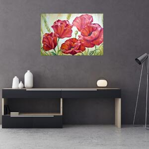 Slika - Cvetovi maka (90x60 cm)